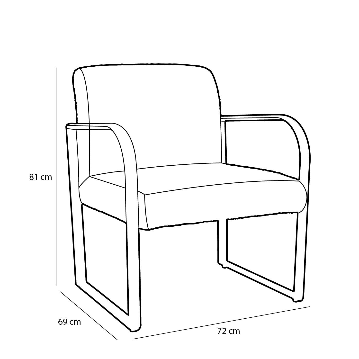 Modern Armchair with Bouclé Upholstery